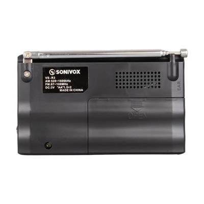 Sonivox VS-R3 Analog Radyo Siyah Renk