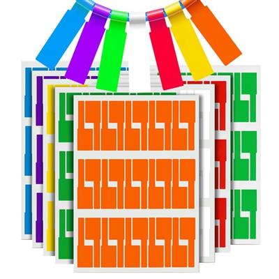 Sunup Renkli Kablo İsimlendirme Etiketleri - Dayanıklı ve Yırtılmaz Opak Etiket (Tek Sayfa 30lu)