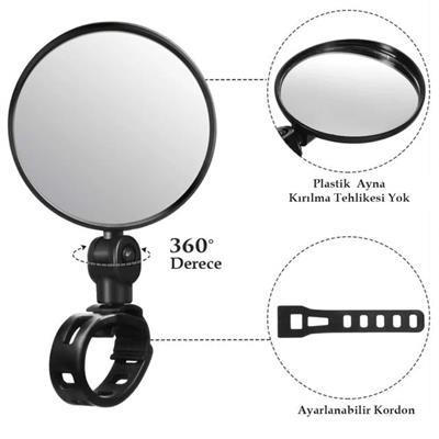 Sunup SN-27123 Elektrikli Scooter Bisiklet Dikiz Aynası