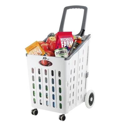 Sunup SN-27144 Katlanır 4 Tekerlekli Market Alışveriş Arabası 60KG Kapasiteli, 75 Litre Hacim