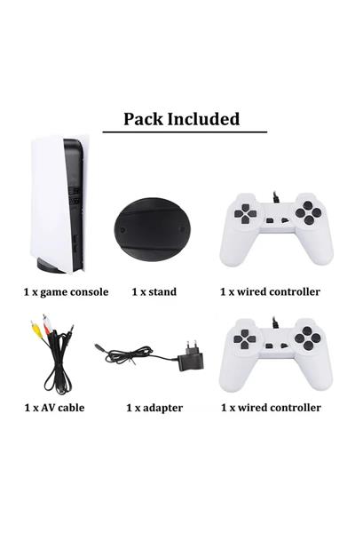 TV OYUN KONSOLU GS5 ÇİFT KOLLU KABLOLU NOSTALJİK ATARİ