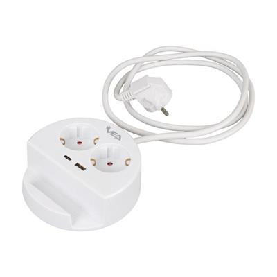VE- G1102C 2li USB+ Type-C Girişli Anahtarlı 1.5 Metre Grup Priz