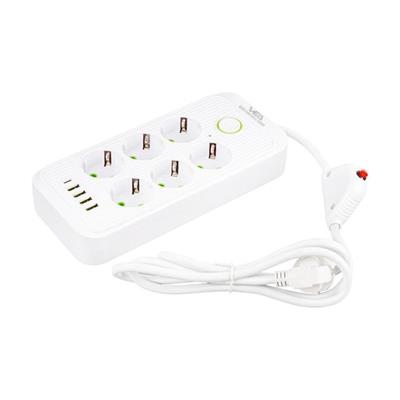 Vea VA-21564 6lı 4 USBli 1.5 Metre Akım Korumalı Priz Beyaz