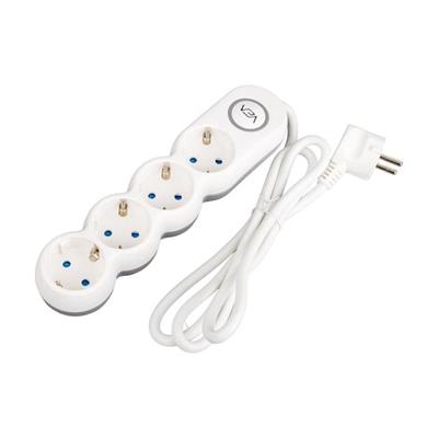 Vea VE-2S4S 4Lü 1.5 Metre Kablolu Anahtarlı Grup Priz