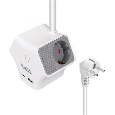 Vea VE-G903YC 3lü USB+ Type-C Girişli Anahtarlı 1.5 Metre Grup Priz