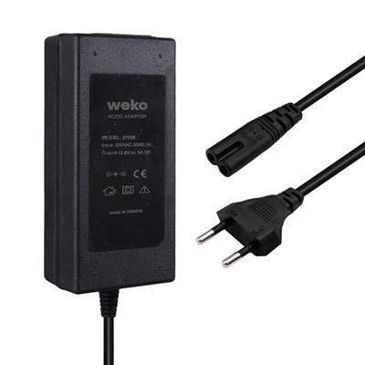 Weko 12.6 Volt - 3 Amper Krokodil Uçlu Ledli Yerli Üretim Masaüstü Şarj Adaptörü