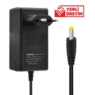 Weko 5 Volt - 3 Amper 2.5*0.7 Uçlu Priz Ti̇pi̇ Adaptör