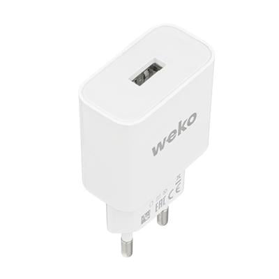 Weko WK-21436 2.1 Amper Telefon Şarj Adaptörü + Micro USB Kablo