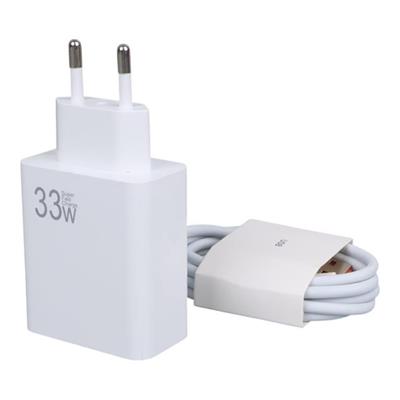 Weko WK-27876 M11 Beyaz 33 Watt Turbo Usb Şarj Başlık Adaptörü + Type-C Kablo