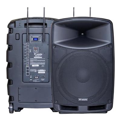 Westa WAP-15505 400Watt 15” Şarjlı Taşınabilir Hoparlör