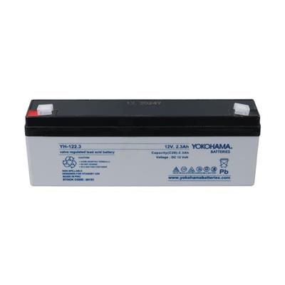Yokohama YH-122.3 12 Volt - 2.3 Amper Yatık Uzun Akü (176x61x33 mm)