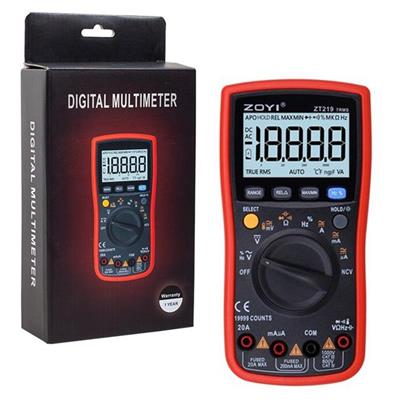 Zoyi ZT-219 True Rms AC DC Gerilim Akım Ölçer Ampermetre Dijital Ölçü Aleti