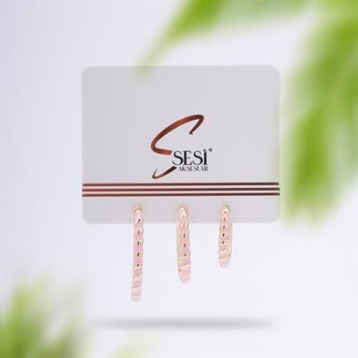 3'LÜ ÇELİK KÜPE 