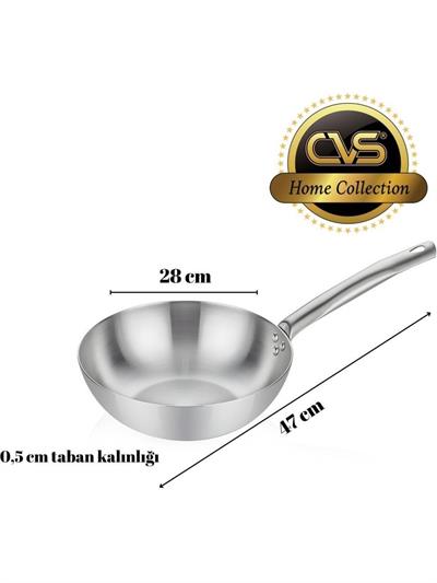 CVS METAL SAPLI ÇELİK WOK TAVA 28 CM DN 20042