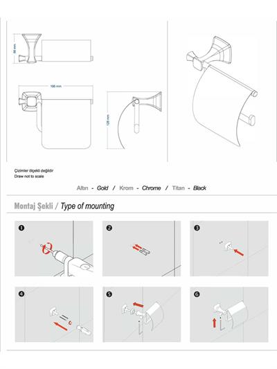 EİFFEL TUVALET KAGITLIK KAPAKLI-SS304