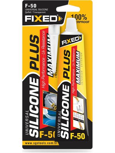 FIXED F-50 ÜNİVERSAL SİLİKON ŞEFFAF 50 GR