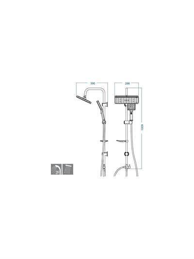 KAREN 400 TEPE DUŞ SETİ