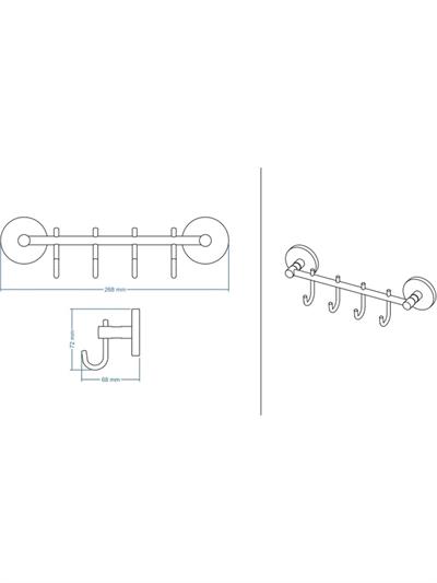 NATURA SET ASKILIK-KROM