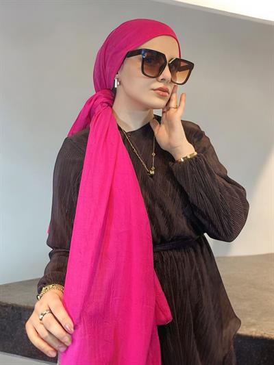 Bambu Kraş Şal Fuşya