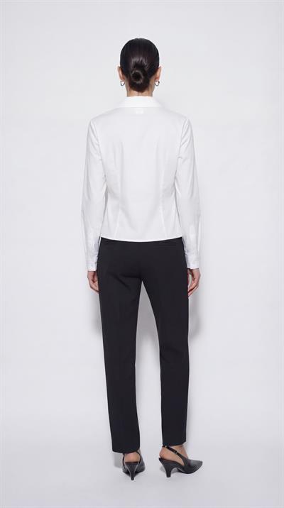 Ekru-ML28006 Fit Form Poplin Gömlek