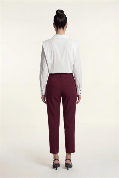 Ekru-ML28030 Aller Detaylı Poplin Gömlek