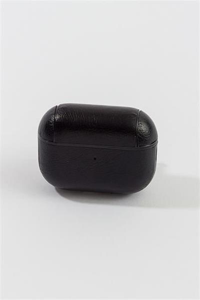 Airpods Pro Uyumlu Siyah Deri Kulaklık Kılıfı