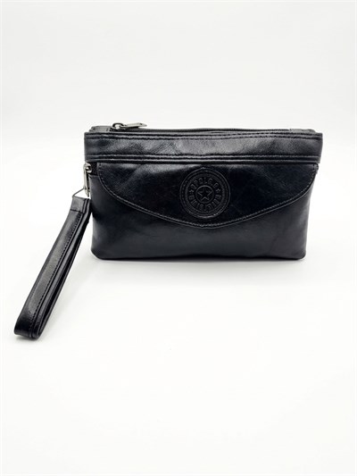 Kadın Siyah Çok Fonksiyonlu Mini Çapraz Askılı Çanta & Cüzdan Clutch