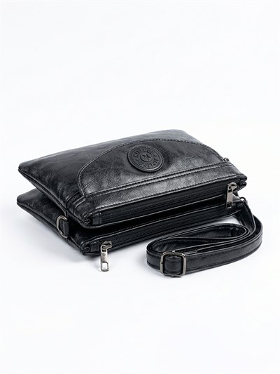 Kadın Siyah Çok Fonksiyonlu Mini Çapraz Askılı Çanta & Cüzdan Clutch