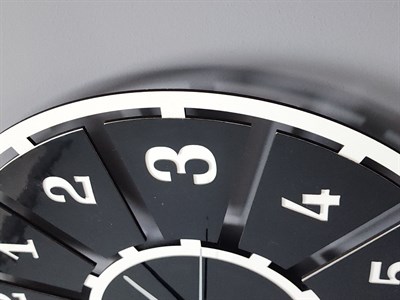 Minimal Style Beyaz-Siyah Dekoratif Duvar Saati - Sessiz Mekanizma