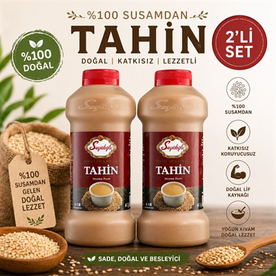 Seyidoğlu Tahin 550g x2 İkili Set — Katkısız Doğal Susam