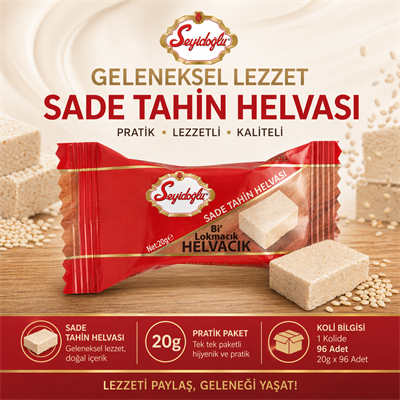 Seyidoğlu Sade Helva 20g Tekli Paket