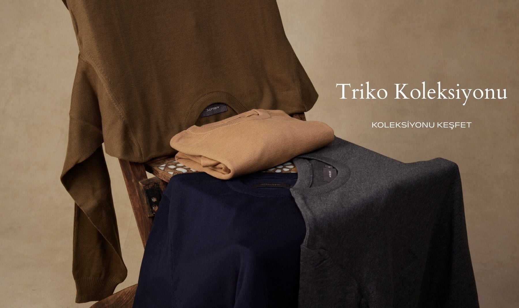 ABBATE triko koleksiyonu tanıtım – erkek kazak ve triko ürünleri