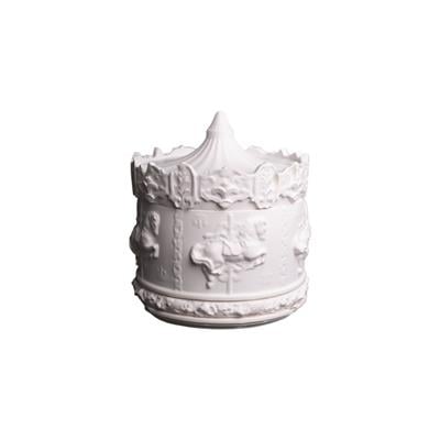 DM-06 Atlı Karınca Acrylax Tasarım Soft Beyaz Dekoratif Mumluk - 1522560006