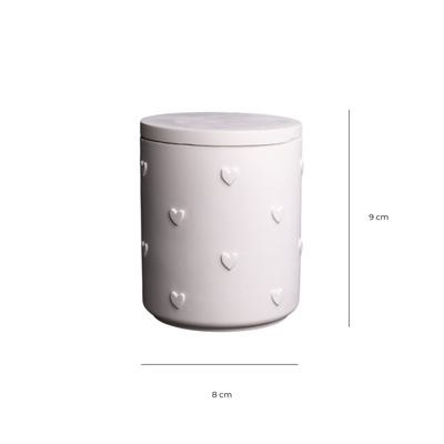 DM-09 Mini Kalpler Acrylax Tasarım Soft Beyaz Dekoratif Mumluk - 1522560009