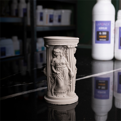 DM-11 Antik Sütun Acrylax Tasarım Soft Beyaz Dekoratif Mumluk - 1522560011