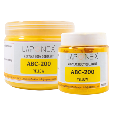 ABC-200 Yellow Su Bazlı Reçinelerle Uyumlu Acrylax Sarı Toz Pigment 250 g - 1522552002