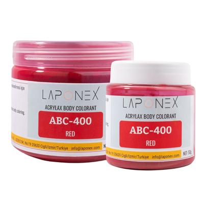 ABC-400 Red Su Bazlı Reçinelerle Uyumlu Acrylax Kırmızı Toz Pigment 250 g - 1522554002