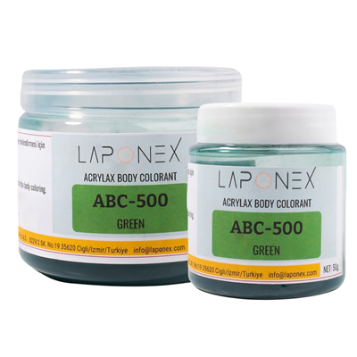 ABC-500 Green Su Bazlı Reçinelerle Uyumlu Acrylax Yeşil Toz Pigment 250 g - 1522555002