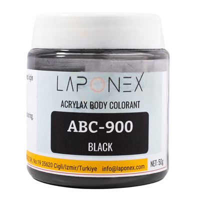 ABC-900 Black Su Bazlı Reçinelerle Uyumlu Acrylax Siyah Toz Pigment 50 g - 1522559001