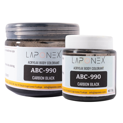 ABC-990 Carbon Black Su Bazlı Reçinelerle Uyumlu Acrylax Karbon Siyah Toz Pigment 120 g - 1522559902