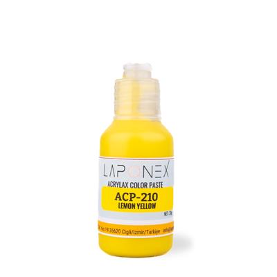 ACP-210 Lemon Yellow Su Bazlı Reçinelerle Uyumlu Yoğun Pigmentli Limon Sarısı Renk Pastası 30 g - 1522512101
