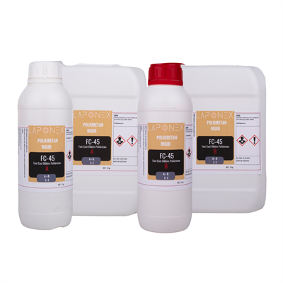 FC-45 Fast Cast Polyurethane Rigid Hızlı Kürlenen Sert Döküm Poliüretan Reçine A+B 10 kg - 1522513010