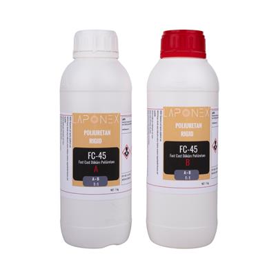 FC-45 Fast Cast Polyurethane Rigid Hızlı Kürlenen Sert Döküm Poliüretan Reçine A+B 2 kg - 1522513009