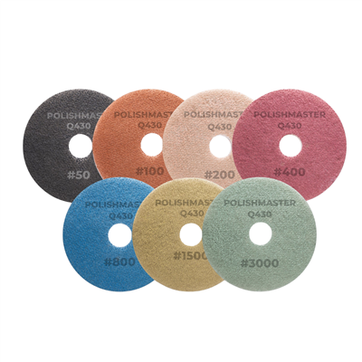 PolishMaster Q430 Diamond Pad Set #50-3000 (50.100.200.400.800.1500.3000) - 15271450