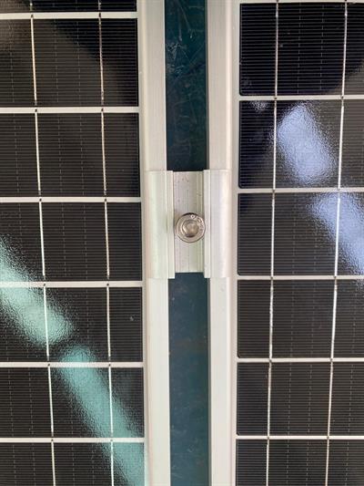  Güneş Paneli Orta Tutucu (Somun+Cıvata) Bağlantı Klempi