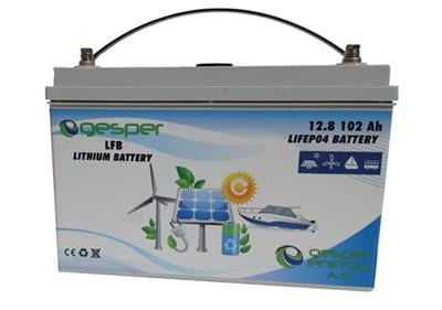 Gesper Energy 12V-100Ah LiFePO4 Batarya