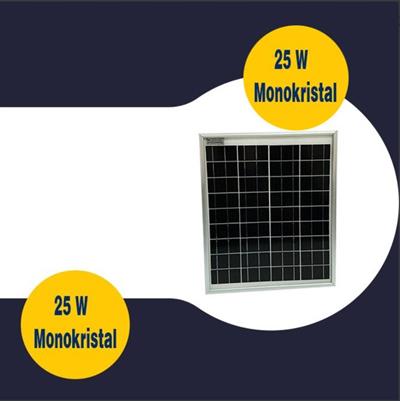 Gesper Energy 25W Watt Monokristal Güneş Paneli 12V 36 Hücre