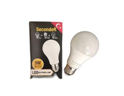 Seconder 2 Adet 12 V DC Led Ampul 9 W Beyaz