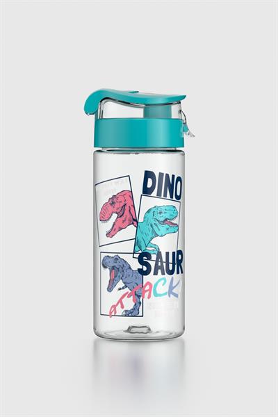 Renga Atlas Dinazor Desen 500 ml Tritan Çocuk Matara 912112 Turkuaz