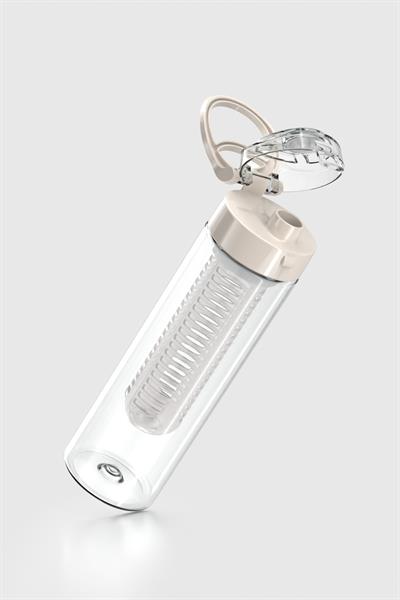 Renga Atlas Süzgeçli 630 ml Tritan Detoks Matara 911056 Bej